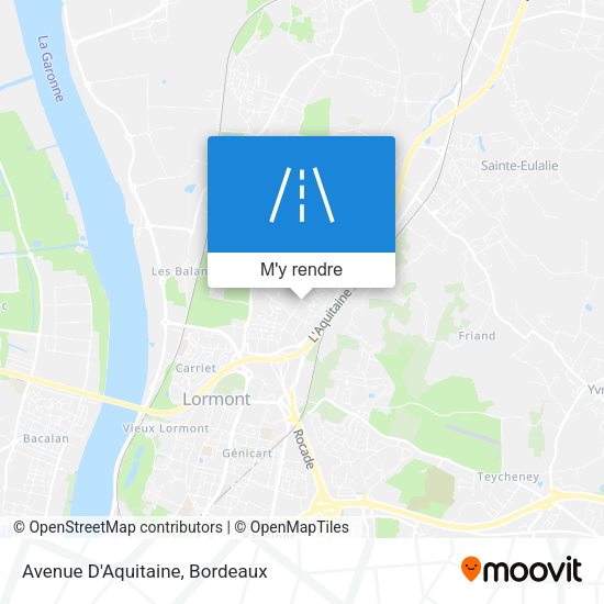 Avenue D'Aquitaine plan