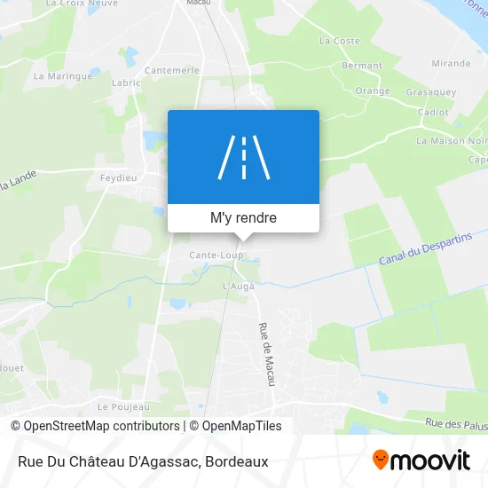 Rue Du Château D'Agassac plan