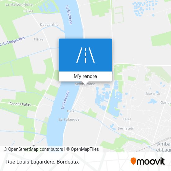Rue Louis Lagardère plan