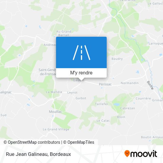 Rue Jean Galineau plan