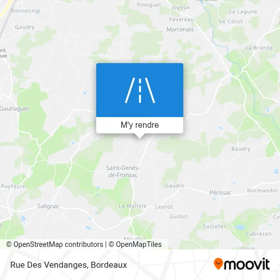 Rue Des Vendanges plan