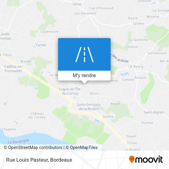 Rue Louis Pasteur plan