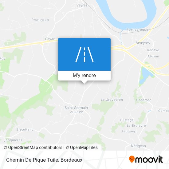 Chemin De Pique Tuile plan
