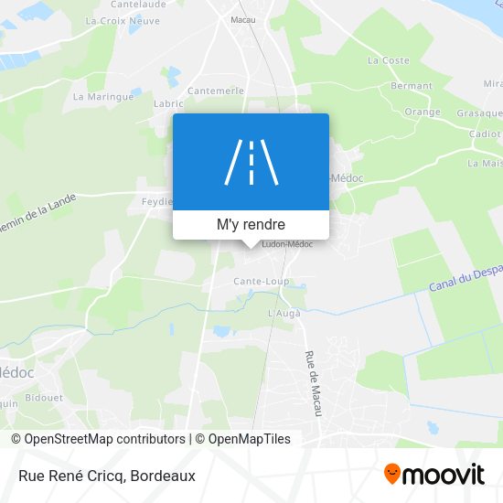 Rue René Cricq plan