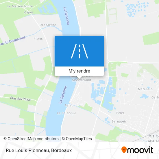 Rue Louis Pionneau plan