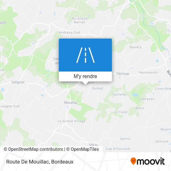 Route De Mouillac plan