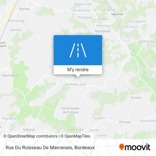 Rue Du Ruisseau De Marcenais plan