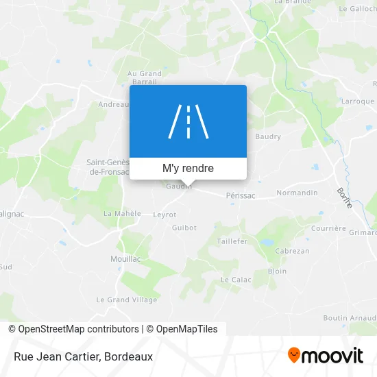 Rue Jean Cartier plan