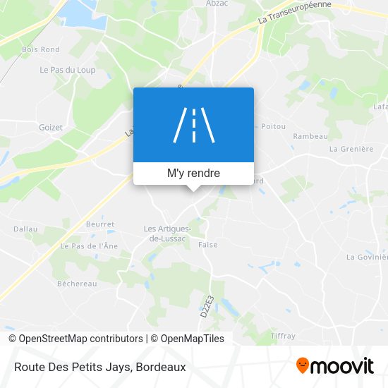 Route Des Petits Jays plan