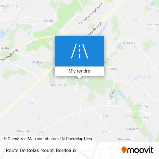 Route De Colas Nouet plan