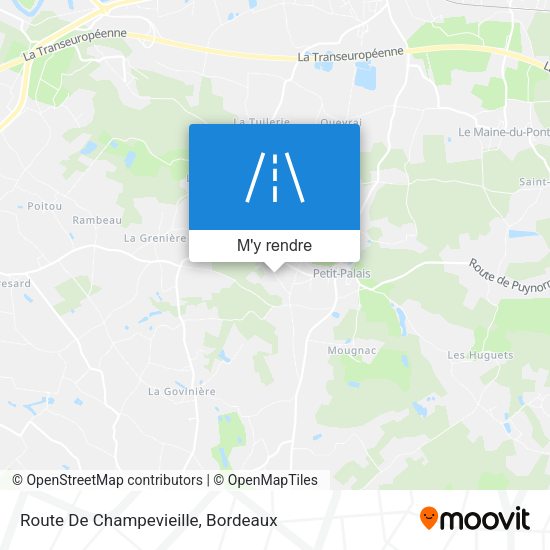 Route De Champevieille plan