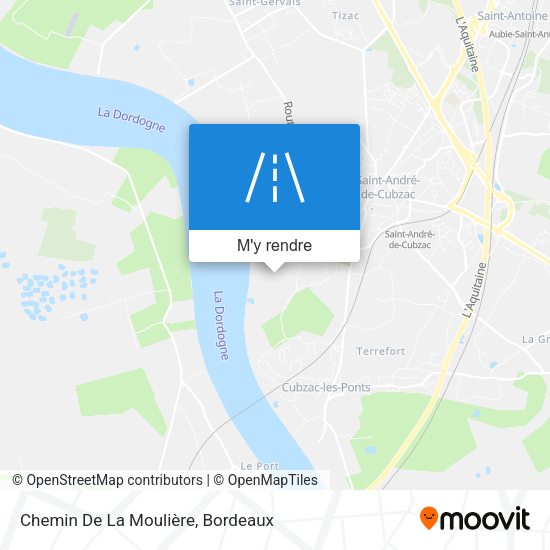 Chemin De La Moulière plan