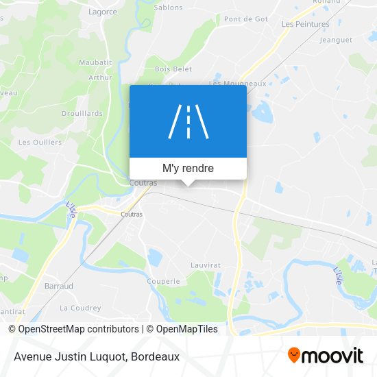Avenue Justin Luquot plan