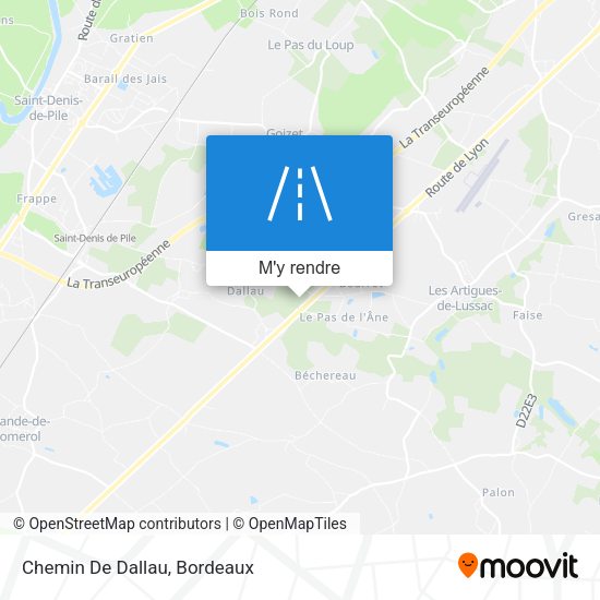 Chemin De Dallau plan