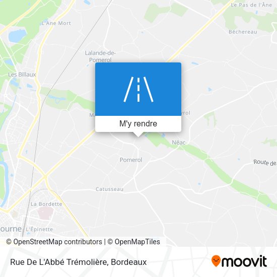 Rue De L'Abbé Trémolière plan