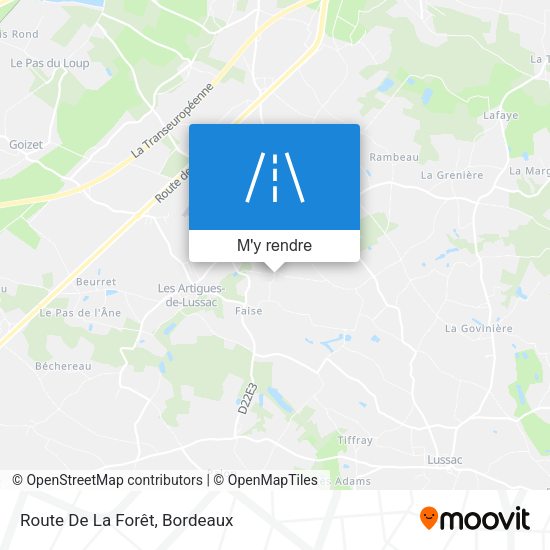 Route De La Forêt plan