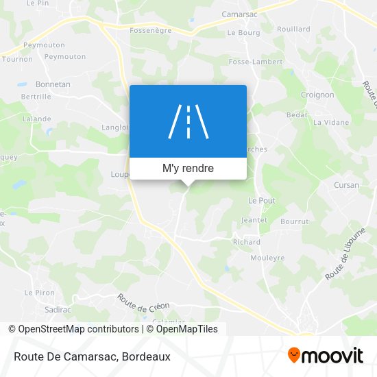 Route De Camarsac plan