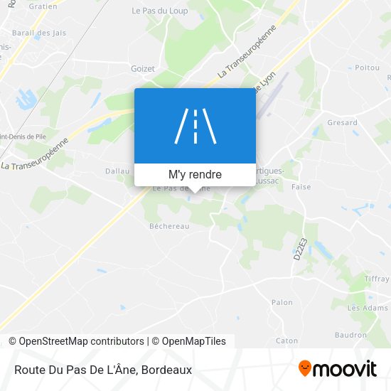 Route Du Pas De L'Âne plan