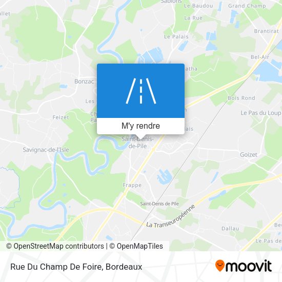 Rue Du Champ De Foire plan