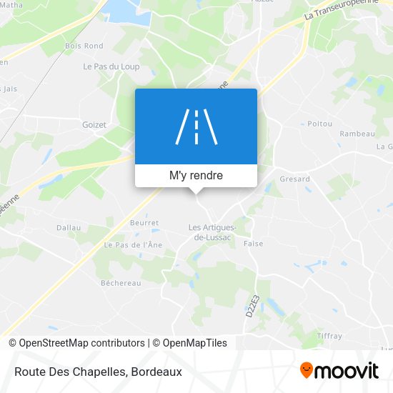 Route Des Chapelles plan