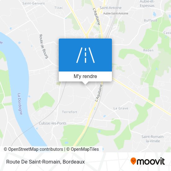 Route De Saint-Romain plan