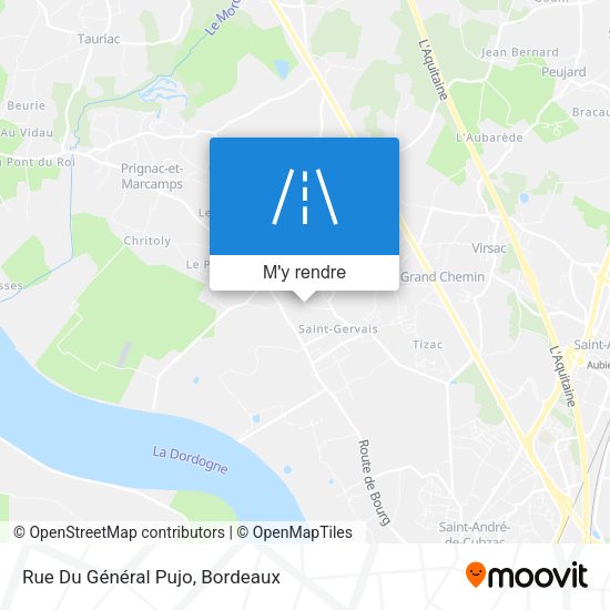 Rue Du Général Pujo plan