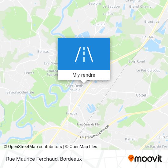 Rue Maurice Ferchaud plan
