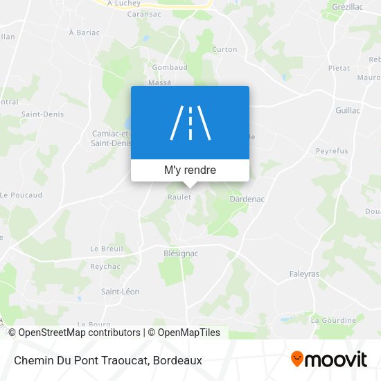Chemin Du Pont Traoucat plan