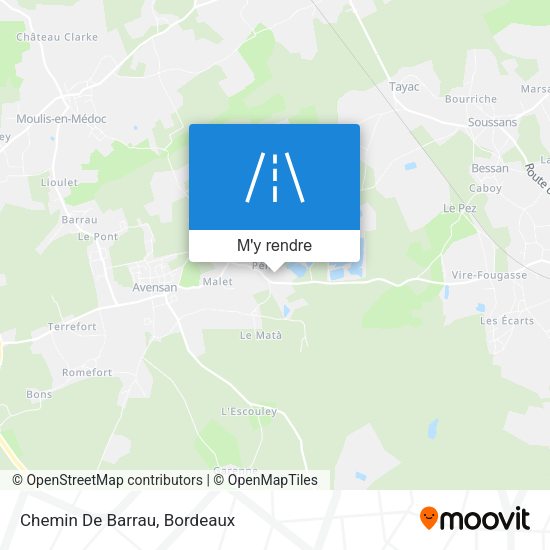 Chemin De Barrau plan