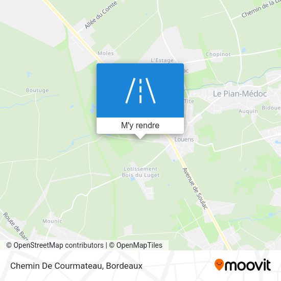 Chemin De Courmateau plan