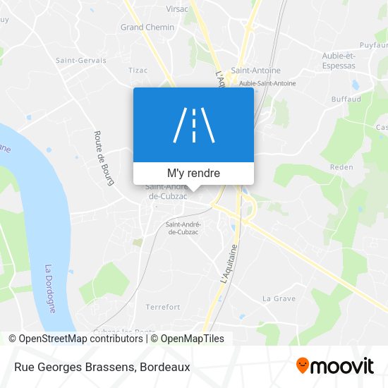 Rue Georges Brassens plan