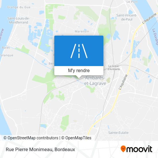Rue Pierre Monimeau plan