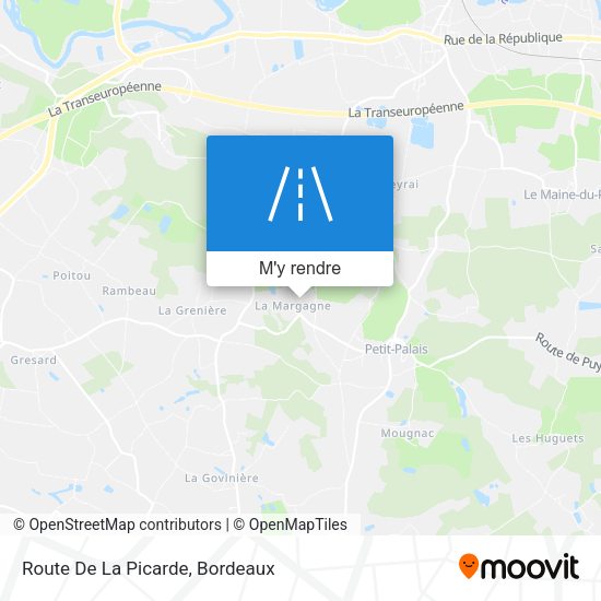 Route De La Picarde plan
