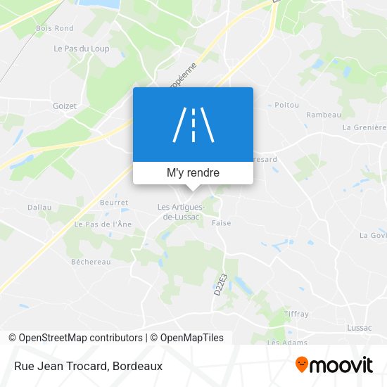 Rue Jean Trocard plan