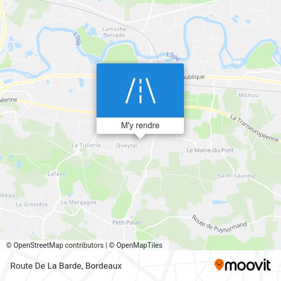Route De La Barde plan