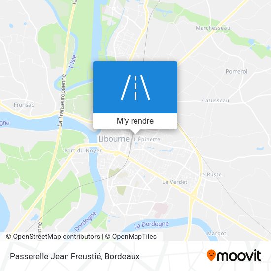 Passerelle Jean Freustié plan