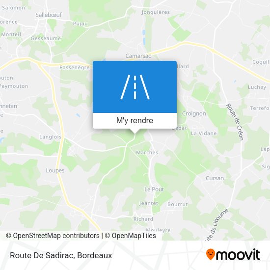 Route De Sadirac plan