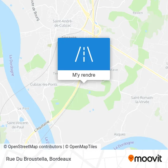Rue Du Broustella plan