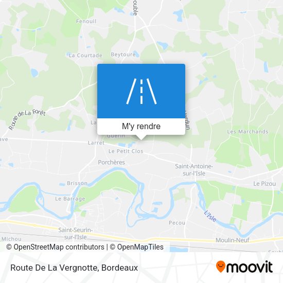 Route De La Vergnotte plan