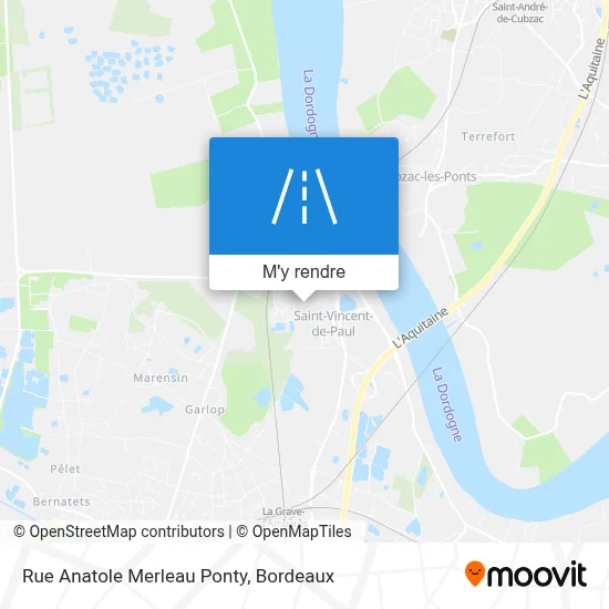 Rue Anatole Merleau Ponty plan