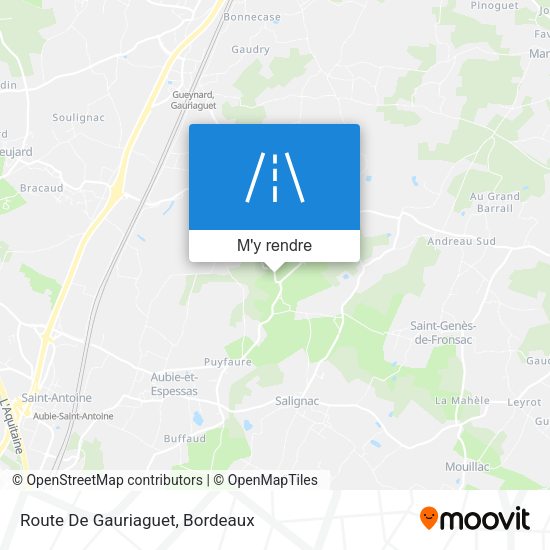 Route De Gauriaguet plan