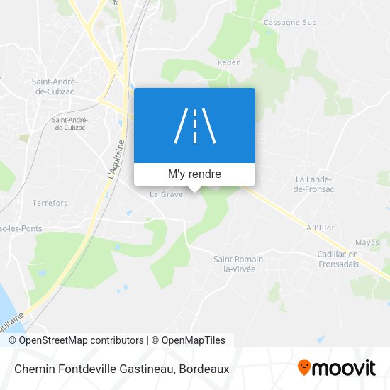 Chemin Fontdeville Gastineau plan