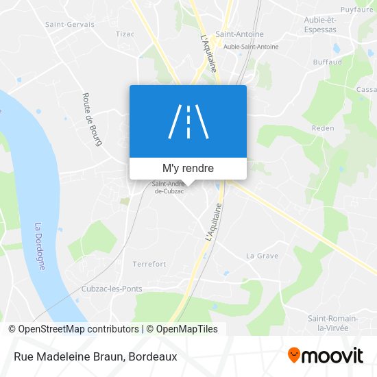 Rue Madeleine Braun plan