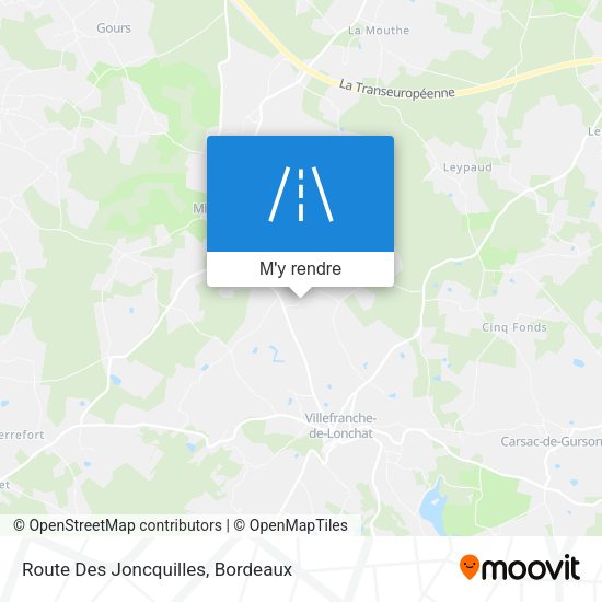 Route Des Joncquilles plan