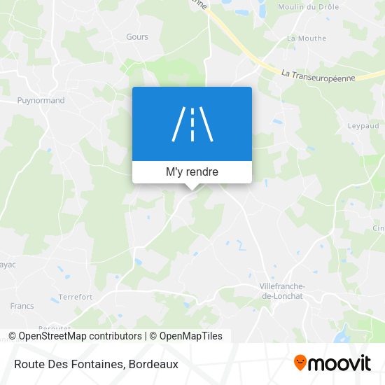 Route Des Fontaines plan
