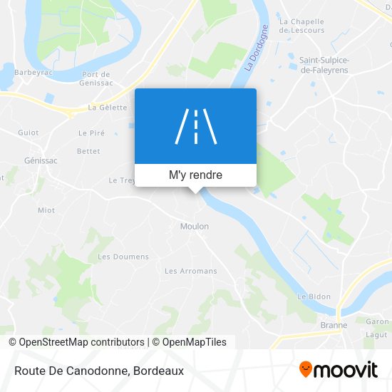 Route De Canodonne plan
