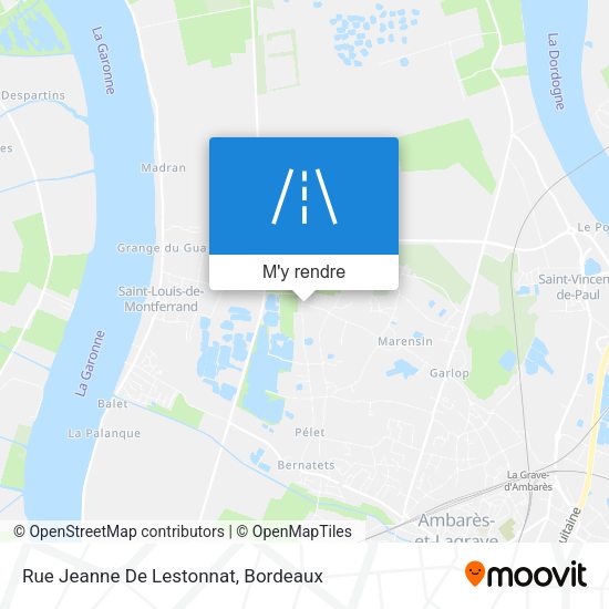 Rue Jeanne De Lestonnat plan