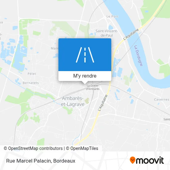 Rue Marcel Palacin plan