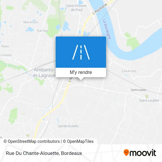 Rue Du Chante-Alouette plan