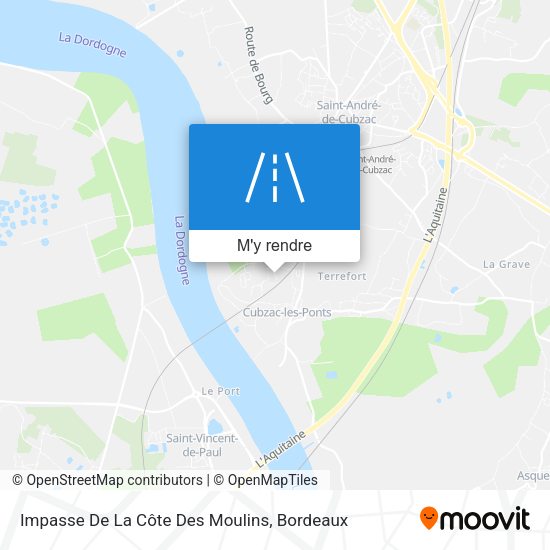 Impasse De La Côte Des Moulins plan
